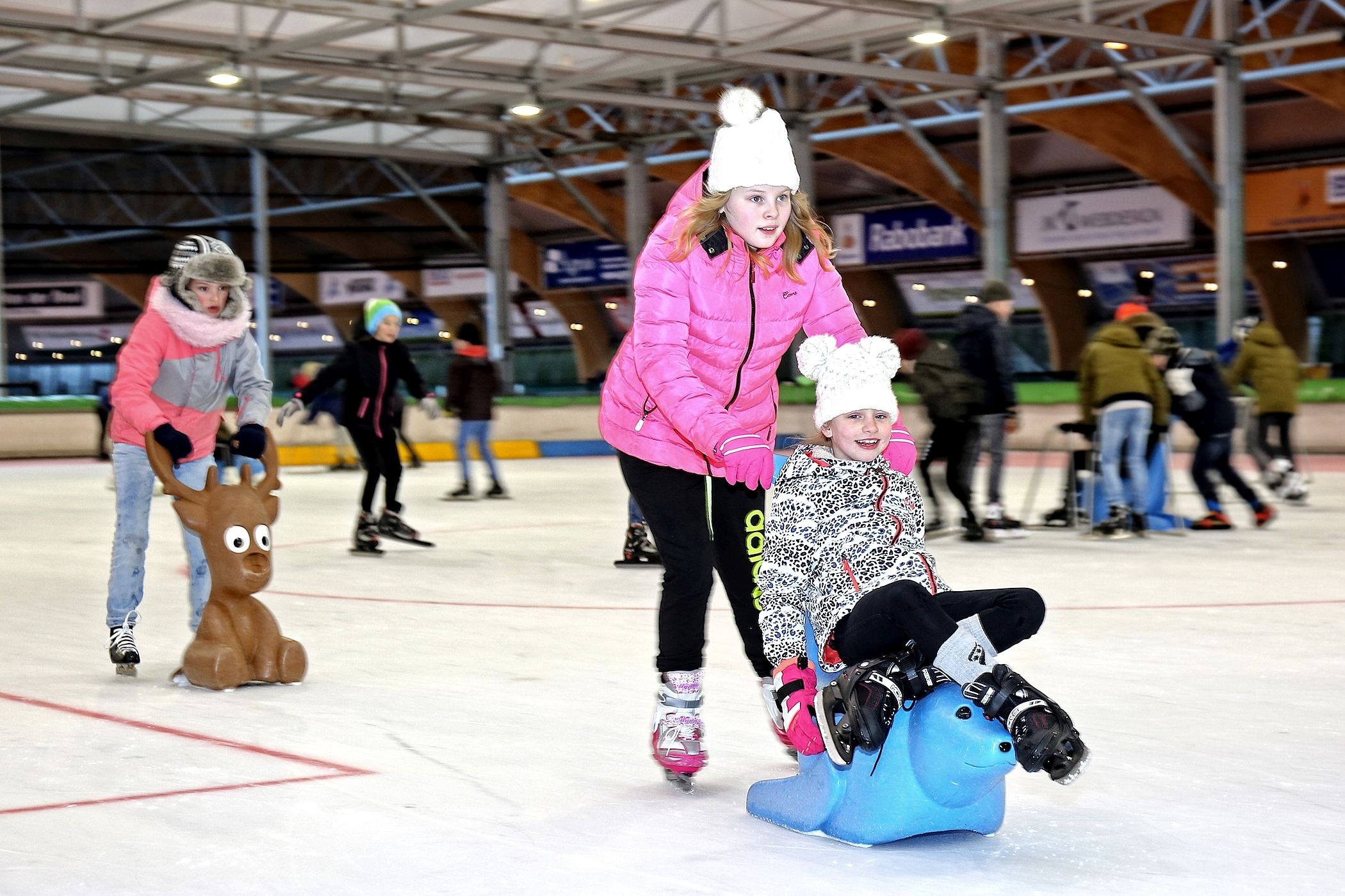 Schaatsclinic voor groep 6